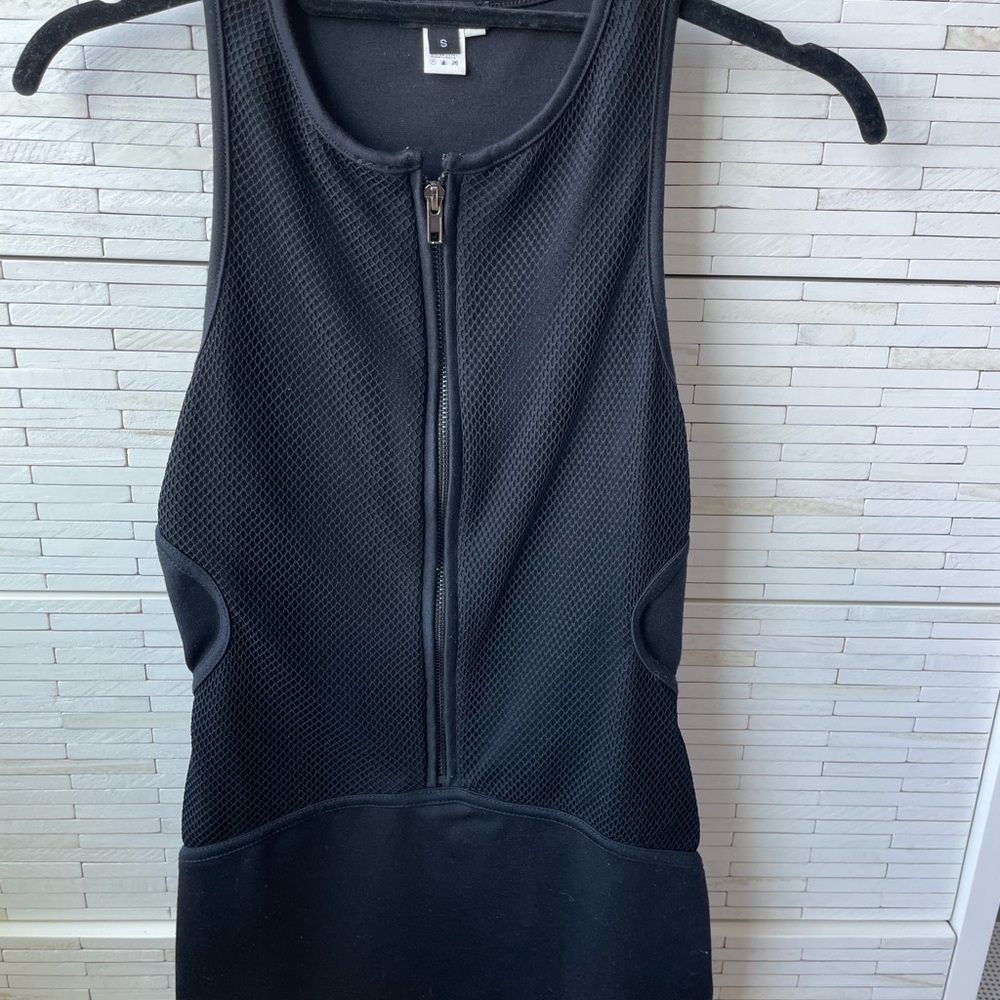 Nikibiki Fishnet Contrast Dress S / Black